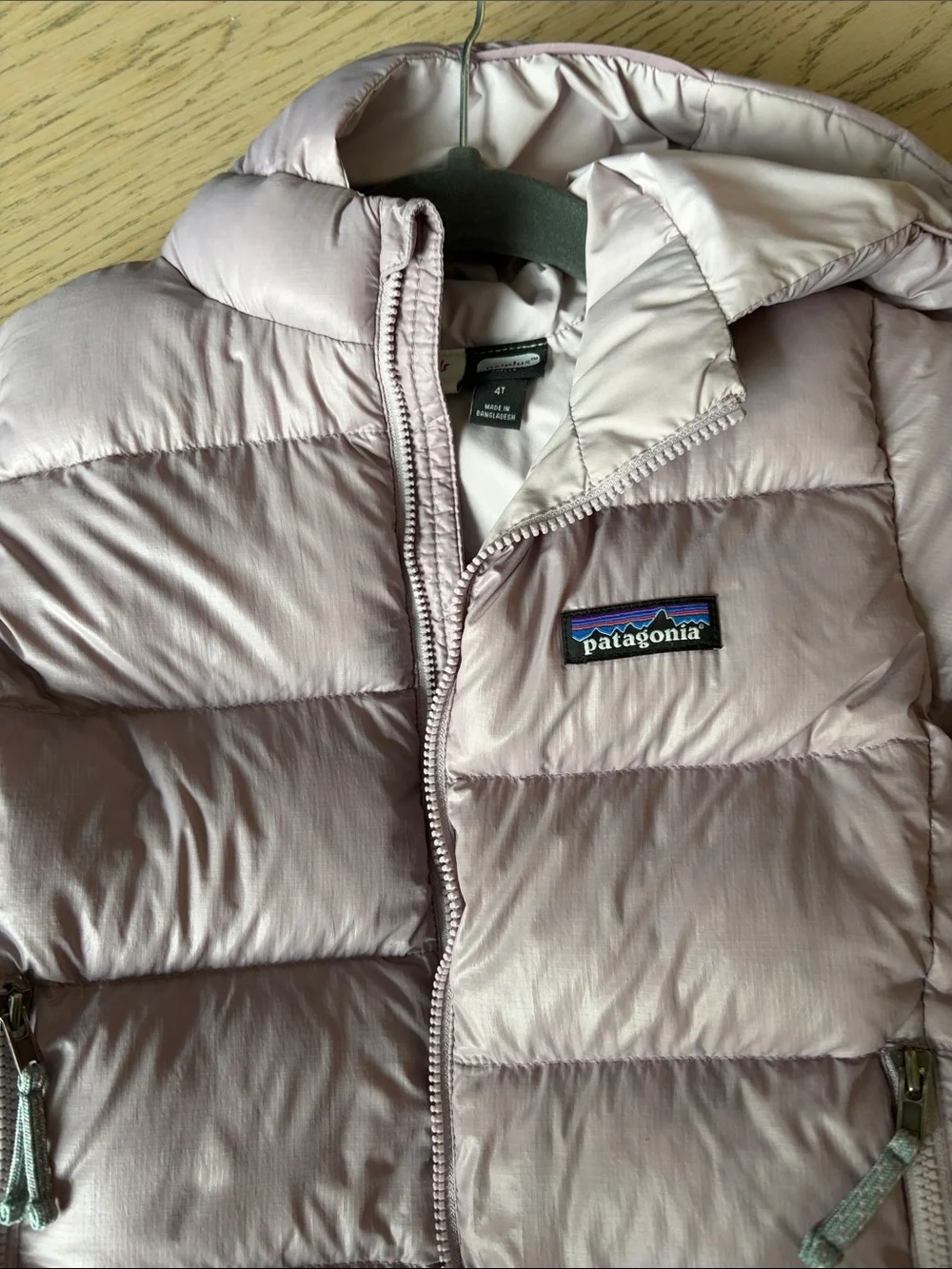 Patagonia Kids' Hi-loft 100% down Puffer Jacket with Hood 4T